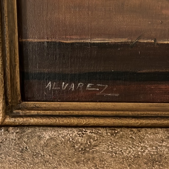 •VINTAGE MIDCENTURY OIL MAXIMALIST ART FRUIT• - Picture 2 of 16